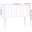 sengegavl med LED-lys 83x16x78/88 cm fløjl sort
