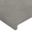 sengegavl med LED-lys 103x16x118/128 cm fløjl lysegrå