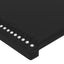 sengegavl med LED-lys 93x16x118/128 cm kunstlæder sort