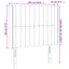 sengegavl med LED-lys 103x16x118/128 cm fløjl sort