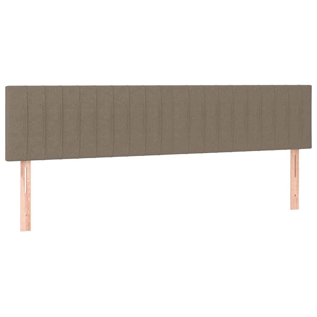 kontinentalseng med madras 180x200 cm stof gråbrun