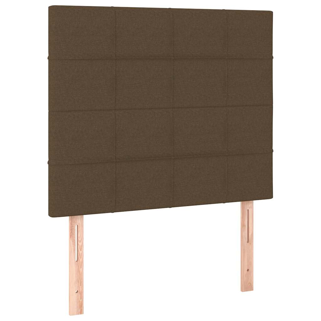 Sengeramme uden madras Mørkebrun 80x200 cm Stof