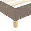 sengeramme uden madras 90x190 cm stof gråbrun