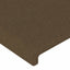 sengeramme uden madras 140x190 cm stof mørkebrun