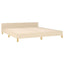 sengeramme uden madras 180x200 cm stof cremefarvet