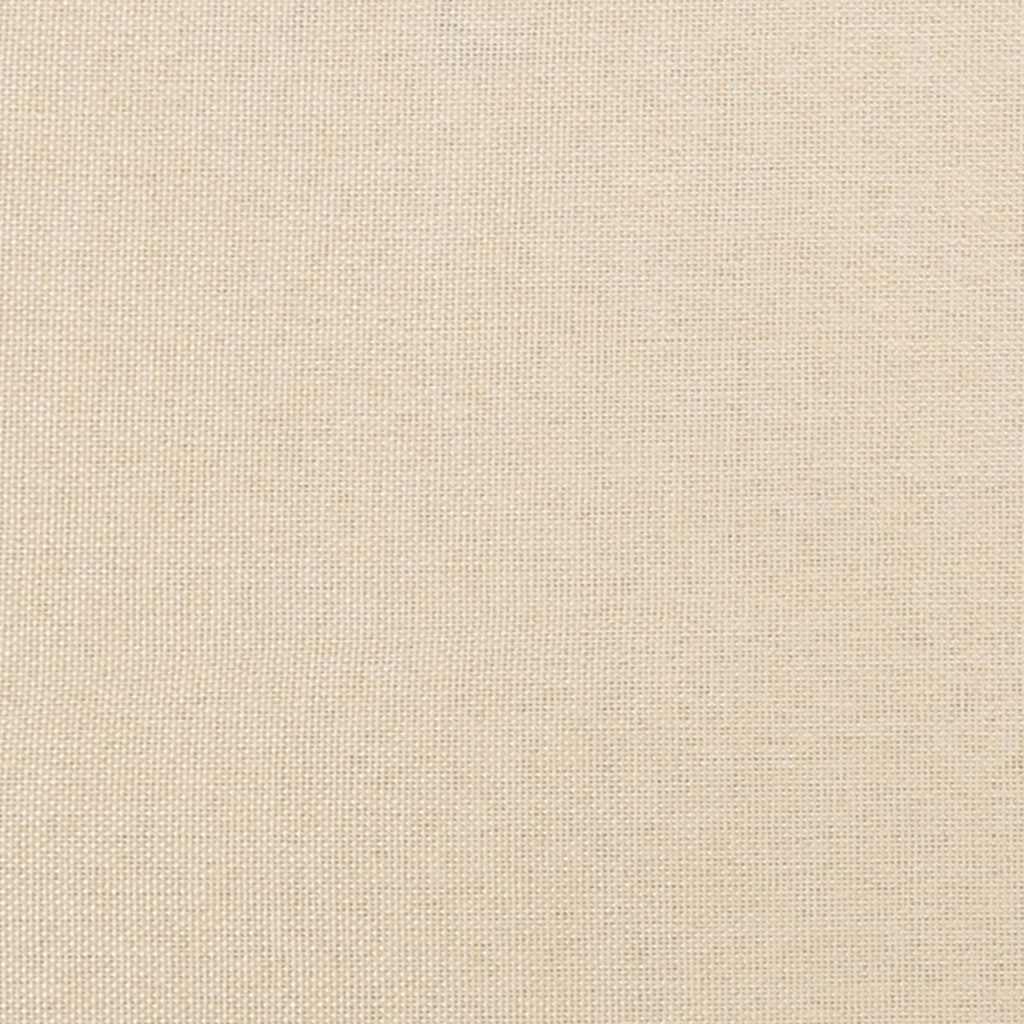 sengeramme uden madras 180x200 cm stof cremefarvet