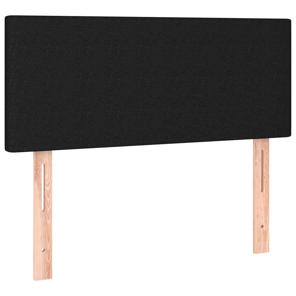 kontinentalseng med madras 80x200 cm stof sort