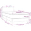 kontinentalseng med madras 90x190 cm stof sort