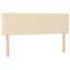 kontinentalseng med madras 140x190 cm stof cremefarvet