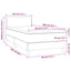 kontinentalseng med madras 80x200 cm stof sort