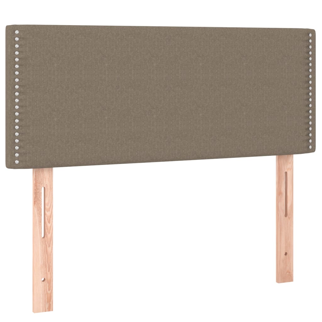 kontinentalseng med madras 90x200 cm stof gråbrun