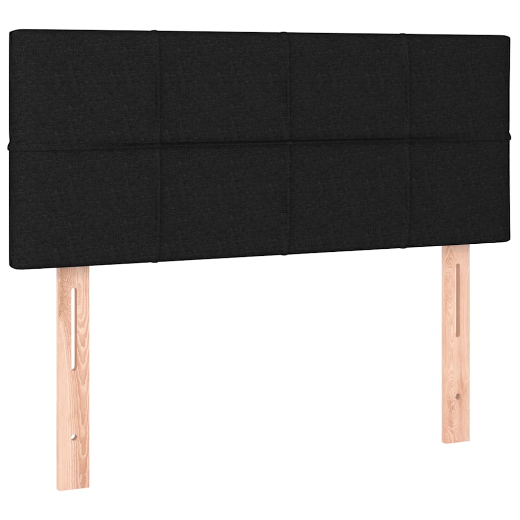 kontinentalseng med madras 90x200 cm stof sort