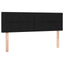 kontinentalseng med madras 140x190 cm stof sort