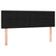 kontinentalseng med madras 140x200 cm stof sort