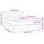 kontinentalseng med madras 140x200 cm stof sort