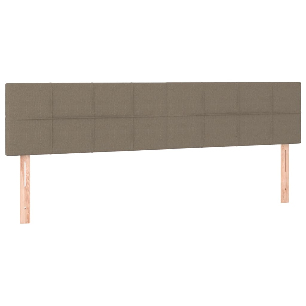 kontinentalseng med madras 180x200 cm stof gråbrun