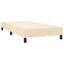 kontinentalseng med madras 90x190 cm stof cremefarvet