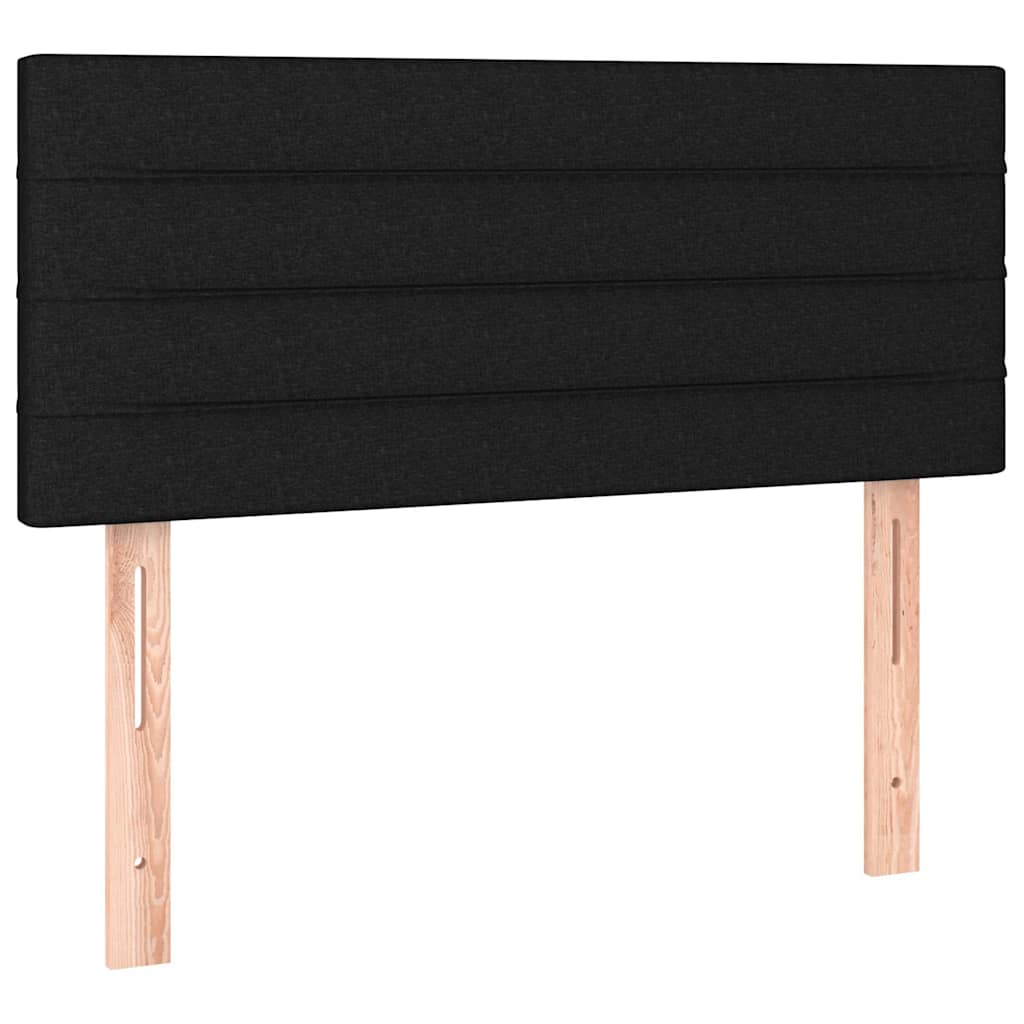 kontinentalseng med madras 90x200 cm stof sort