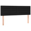 kontinentalseng med madras 140x190 cm stof sort
