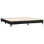 kontinentalseng med madras 200x200 cm stof sort
