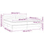 kontinentalseng med madras 200x200 cm stof sort