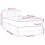 kontinentalseng med madras 80x200 cm stof sort