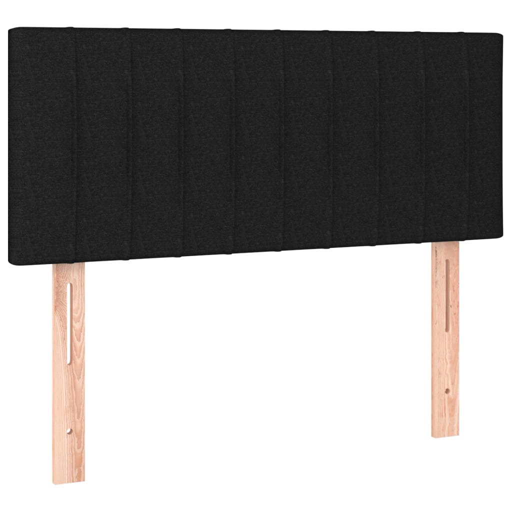 kontinentalseng med madras 120x200 cm stof sort