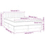 kontinentalseng med madras 140x190 cm stof sort