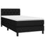 kontinentalseng med madras 80x200 cm stof sort