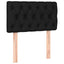 kontinentalseng med madras 80x200 cm stof sort
