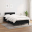 kontinentalseng med madras 120x200 cm stof sort