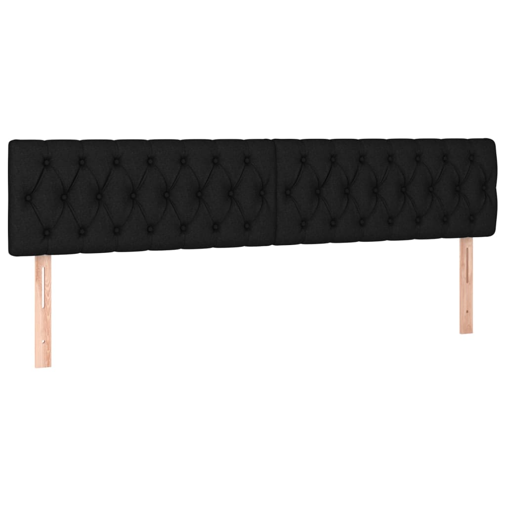 kontinentalseng med madras 180x200 cm stof sort