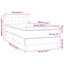 kontinentalseng med madras 90x200 cm stof sort