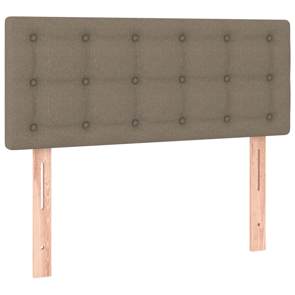 kontinentalseng med madras 90x200 cm stof gråbrun