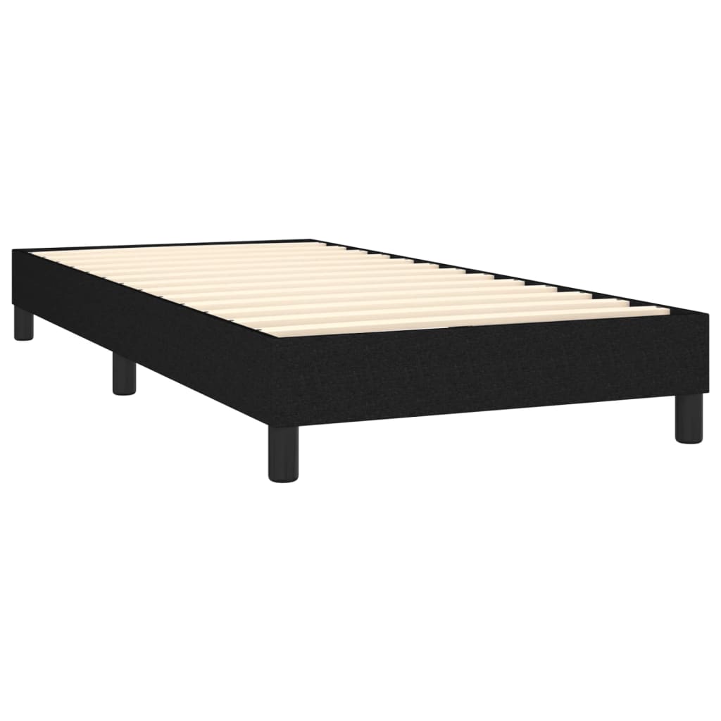 kontinentalseng med madras 100x200 cm stof sort