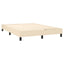 kontinentalseng med madras 140x190 cm stof cremefarvet