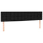 kontinentalseng med madras 160x200 cm stof sort