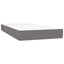 kontinentalseng med madras 80x200 cm stof mørkegrå