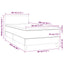 kontinentalseng med madras 80x200 cm stof sort