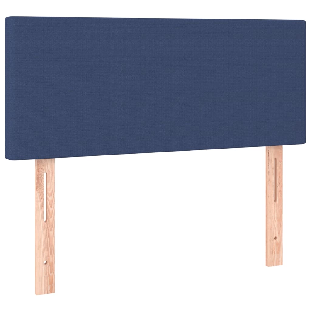 kontinentalseng med madras 80x200 cm stof blå