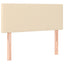 kontinentalseng med madras 90x190 cm stof cremefarvet