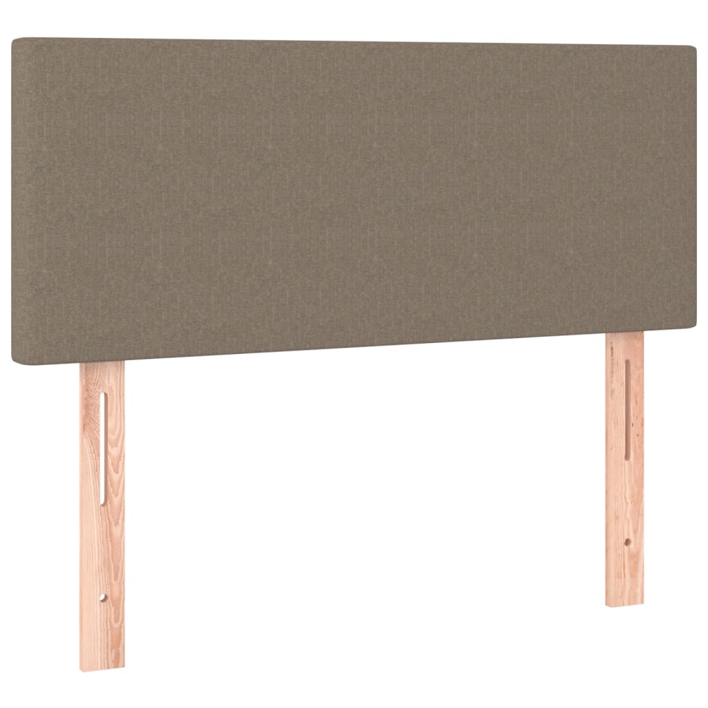 kontinentalseng med madras 90x200 cm stof gråbrun