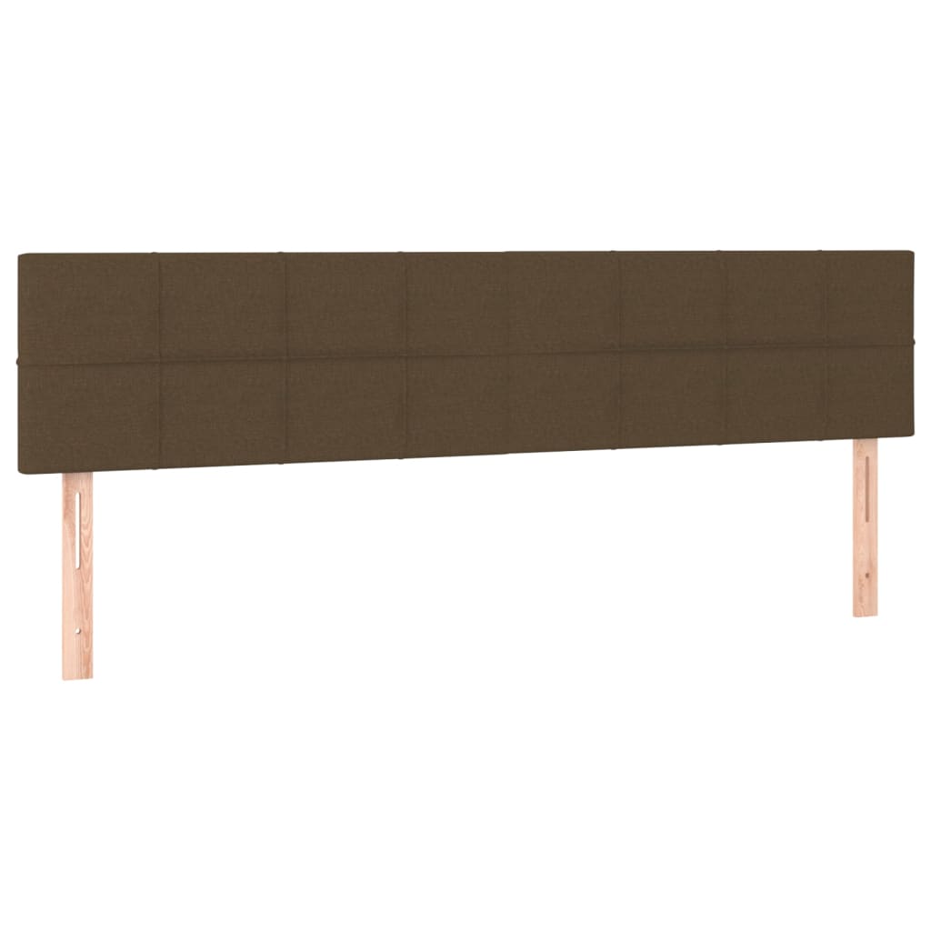 kontinentalseng med madras 180x200 cm stof mørkebrun