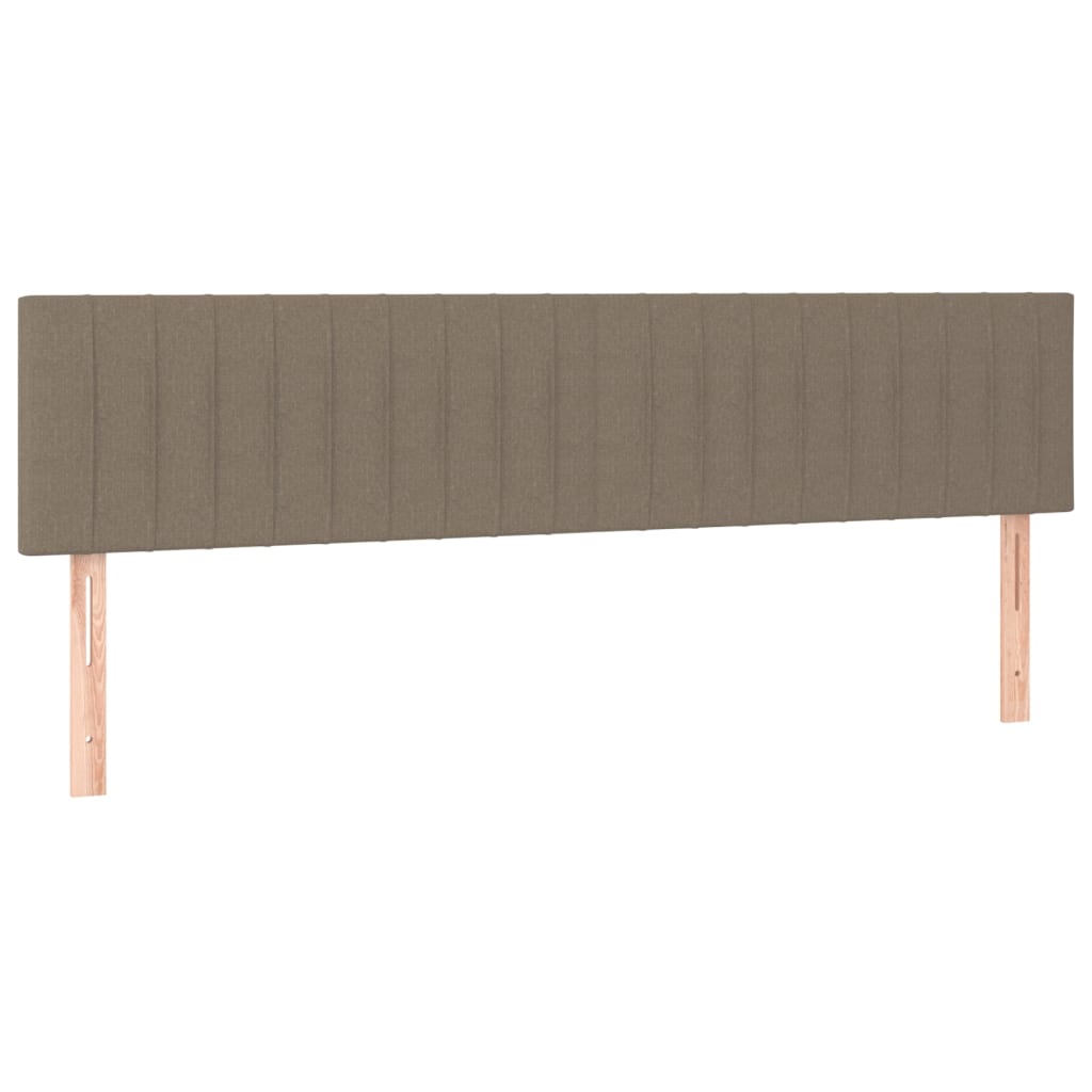 kontinentalseng med madras 180x200 cm stof gråbrun
