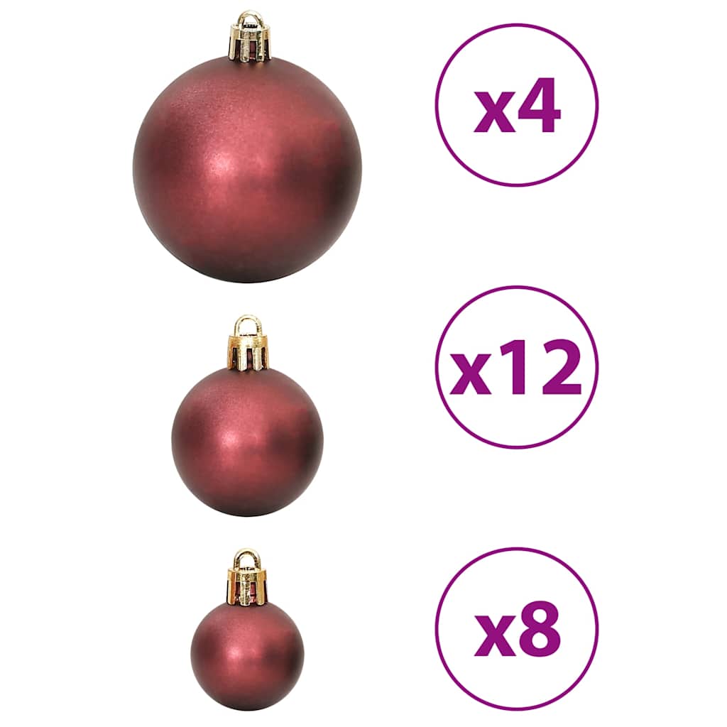 julekugler 100 stk. 3 / 4 / 6 cm champagnefarvet og brun