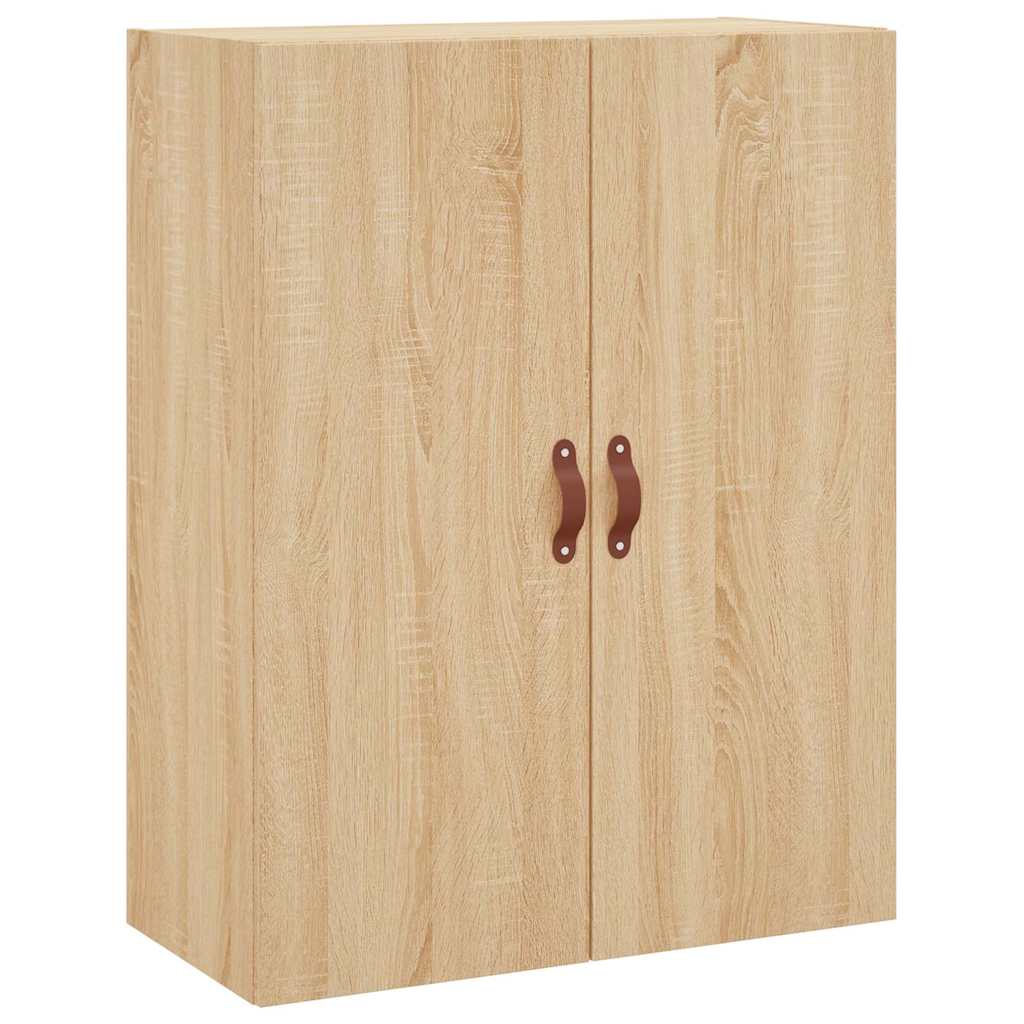 vægskabe 2 stk. 69,5x34x90 cm sonoma-eg