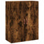 vægskabe 2 stk. 69,5x34x90 cm røget sonoma-eg