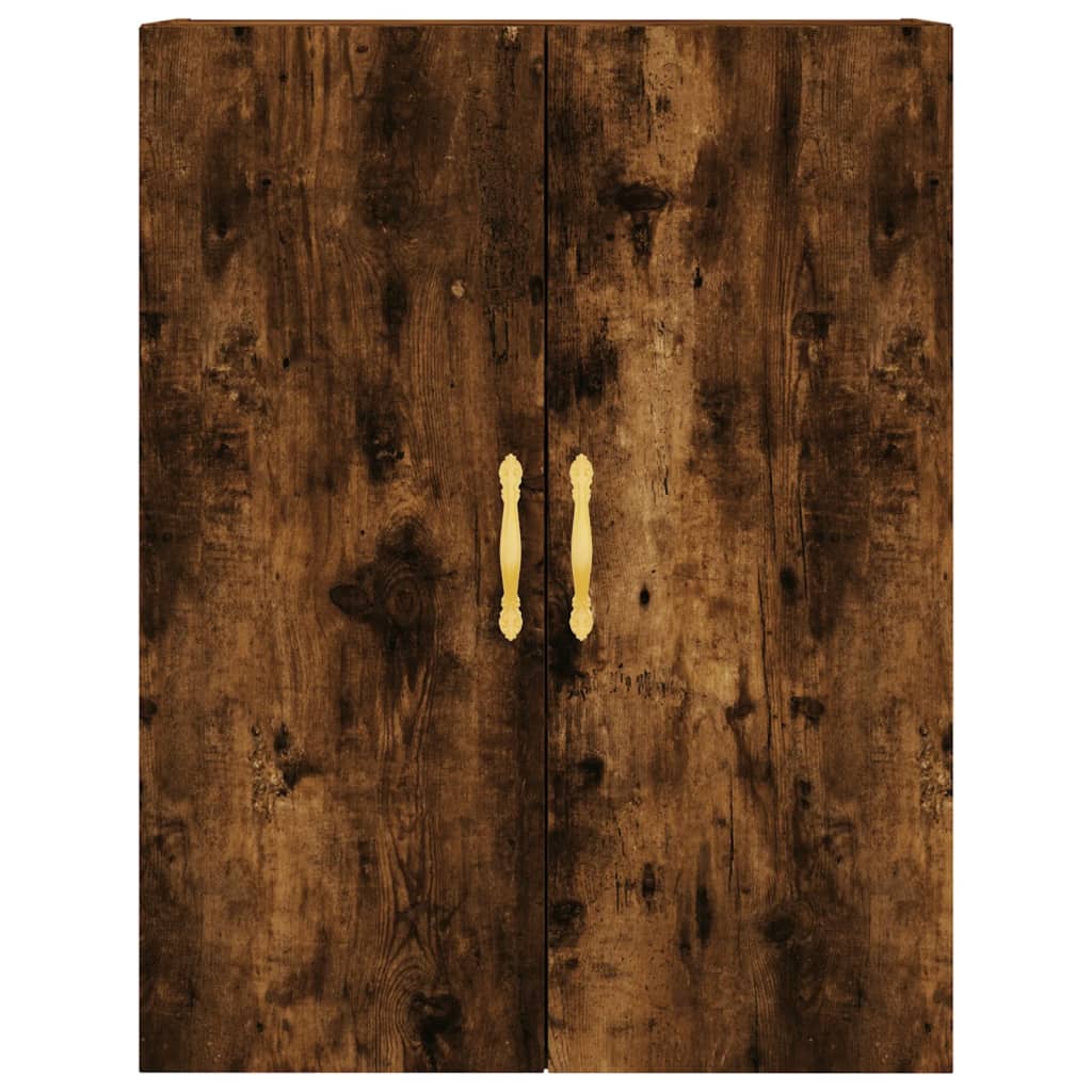 vægskabe 2 stk. 69,5x34x90 cm røget sonoma-eg
