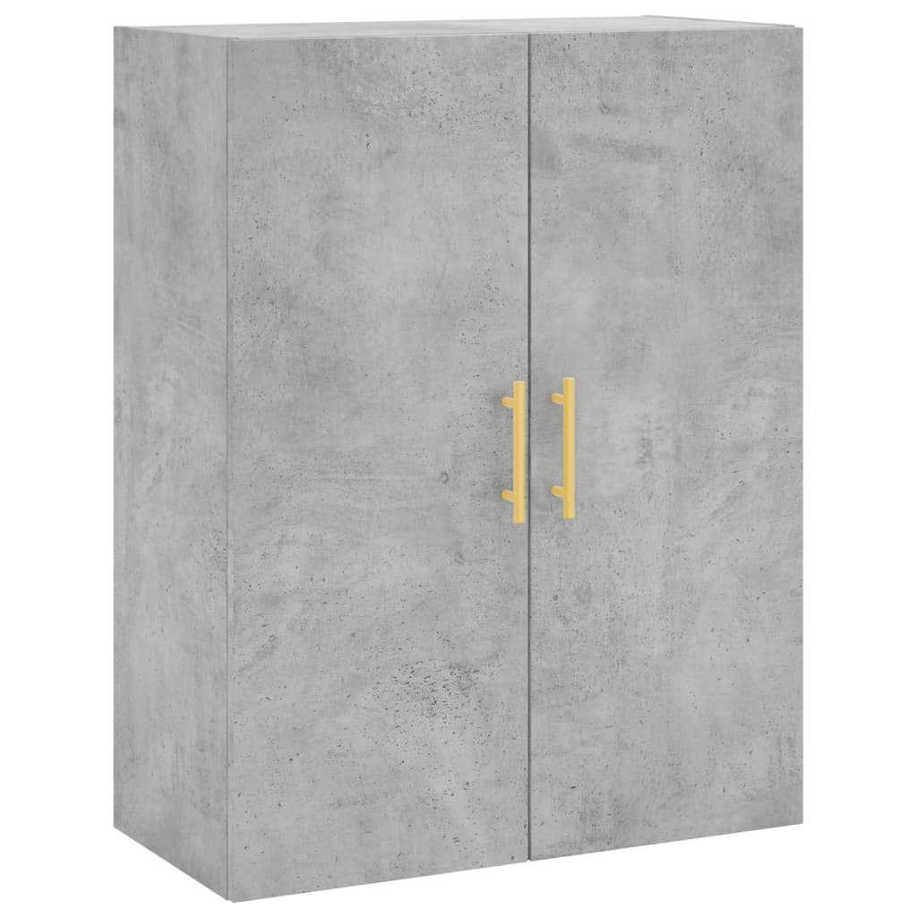 vægskabe 2 stk. 69,5x34x90 cm betongrå
