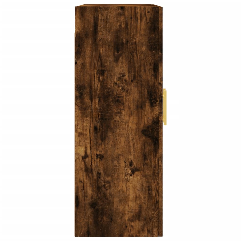 vægskabe 2 stk. 69,5x34x90 cm røget sonoma-eg